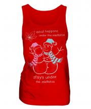 What Happens Under The Mistletoe Stays Ladies Vest