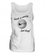 Santa Is Coming Ladies Vest