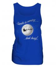 Santa Is Coming Ladies Vest