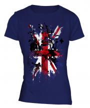 Union Jack Abstract Print Ladies T-Shirt