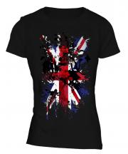 Union Jack Abstract Print Ladies T-Shirt