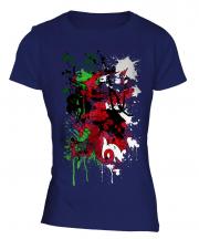 Wales Flag Abstract Print Ladies T-Shirt