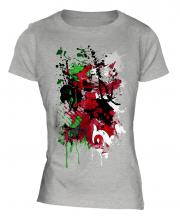 Wales Flag Abstract Print Ladies T-Shirt