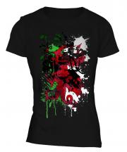 Wales Flag Abstract Print Ladies T-Shirt
