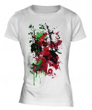 Wales Flag Abstract Print Ladies T-Shirt
