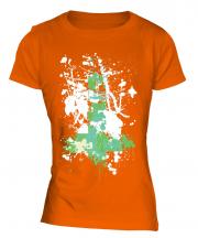 Grunge Cross Ladies T-Shirt