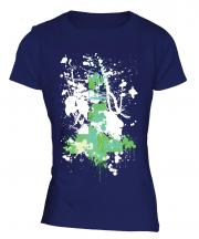 Grunge Cross Ladies T-Shirt