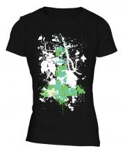 Grunge Cross Ladies T-Shirt