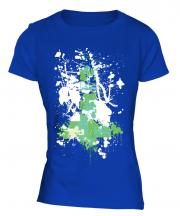 Grunge Cross Ladies T-Shirt