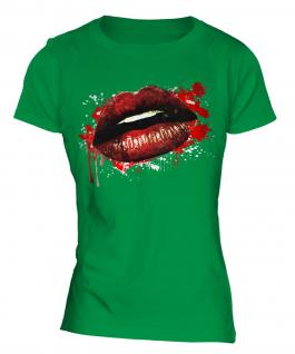 Grunge Lips Ladies T-Shirt