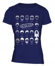 Facial Hair Through The Ages Ladies T-Shirt