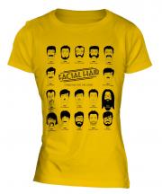 Facial Hair Through The Ages Ladies T-Shirt