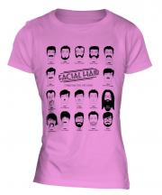 Facial Hair Through The Ages Ladies T-Shirt