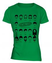 Facial Hair Through The Ages Ladies T-Shirt