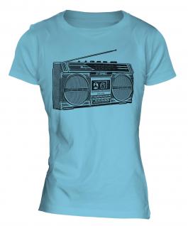 Retro Boombox Ladies T-Shirt