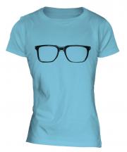Geek Glasses Ladies T-Shirt
