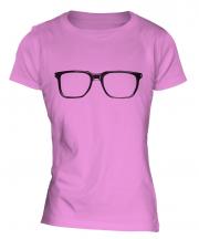 Geek Glasses Ladies T-Shirt