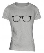 Geek Glasses Ladies T-Shirt