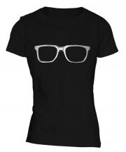 Geek Glasses Ladies T-Shirt