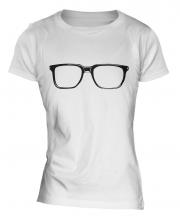 Geek Glasses Ladies T-Shirt