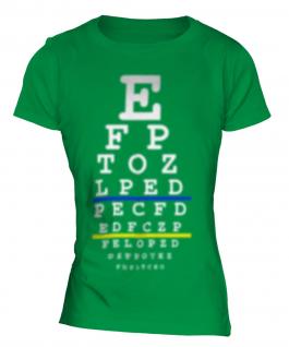Blurred Eye Test Chart Ladies T-Shirt