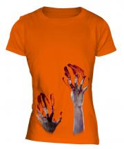Zombie Hands Ladies T-Shirt