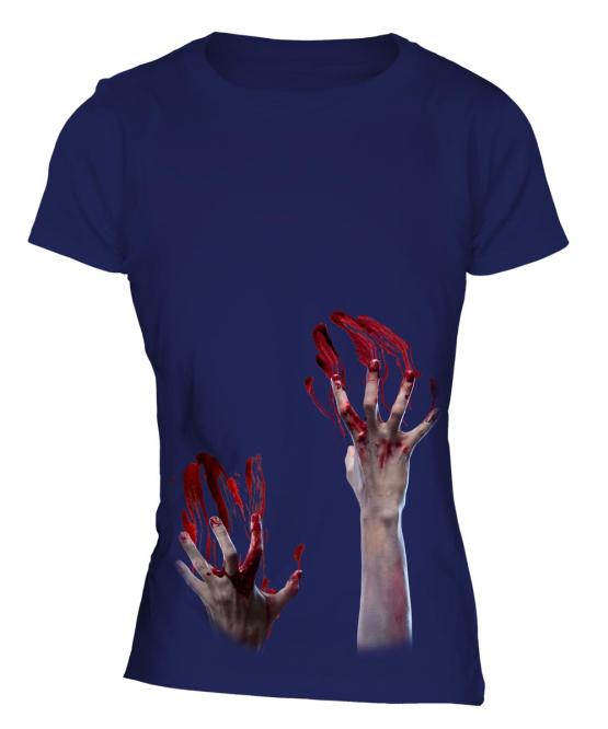 Zombie Hands Ladies T-Shirt
