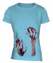 Zombie Hands Ladies T-Shirt