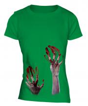 Zombie Hands Ladies T-Shirt
