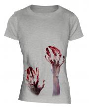 Zombie Hands Ladies T-Shirt