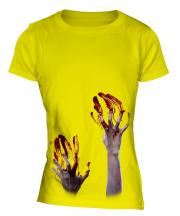 Zombie Hands Ladies T-Shirt