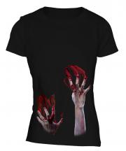 Zombie Hands Ladies T-Shirt