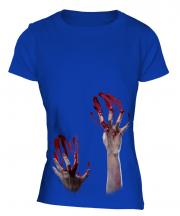 Zombie Hands Ladies T-Shirt