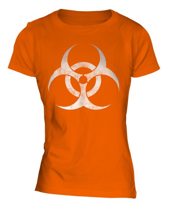 Radioactive Distressed Print Ladies T-Shirt