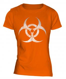 Radioactive Distressed Print Ladies T-Shirt