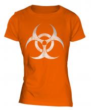 Radioactive Distressed Print Ladies T-Shirt