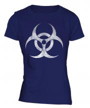 Radioactive Distressed Print Ladies T-Shirt