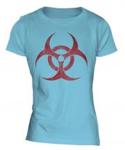 Radioactive Distressed Print Ladies T-Shirt