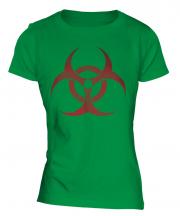 Radioactive Distressed Print Ladies T-Shirt
