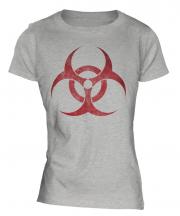 Radioactive Distressed Print Ladies T-Shirt