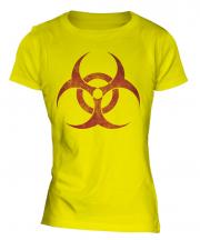 Radioactive Distressed Print Ladies T-Shirt