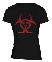 Radioactive Distressed Print Ladies T-Shirt