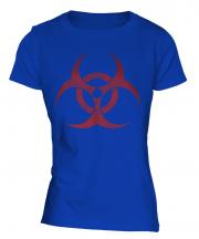 Radioactive Distressed Print Ladies T-Shirt