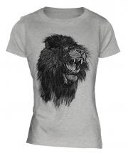 Roaring Lion Sketch Ladies T-Shirt