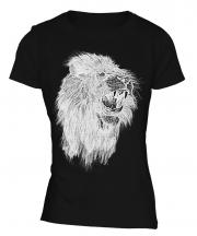 Roaring Lion Sketch Ladies T-Shirt
