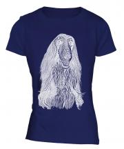 Afghan Hound Sketch Ladies T-Shirt