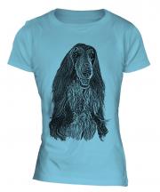 Afghan Hound Sketch Ladies T-Shirt