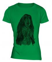 Afghan Hound Sketch Ladies T-Shirt