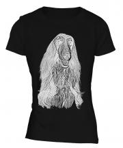 Afghan Hound Sketch Ladies T-Shirt