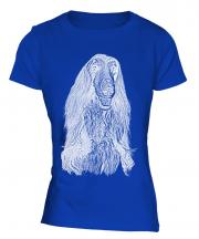 Afghan Hound Sketch Ladies T-Shirt